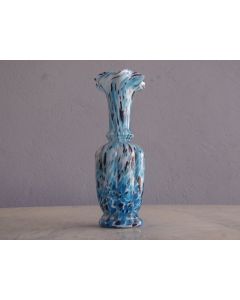Vase dans les tons de bleu et noir XIXème