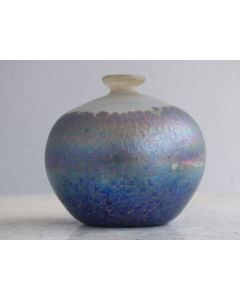 Vase boule en verrerie irisée époque 1930