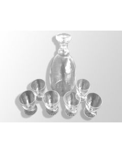 Carafe et 6 verres signés de Daum à Nancy