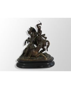 Bronze Charles Martel époque XIXème