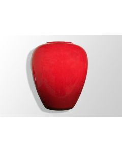 Vase en céramique rouge