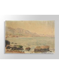 Peinture à l'huile André Chaumière les Goudes Marseille