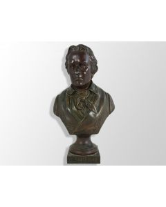 Buste en régule de Beethoven époque 1900