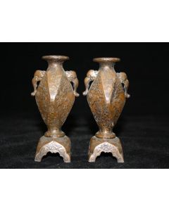 Vases en bronze Meiji (paire)