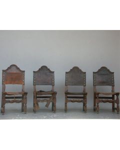 Chaises d'époque XVIIIème en noyer (série de 4)