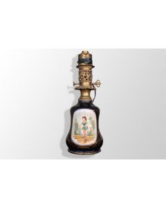 Lampe en porcelaine de Paris (fendue)