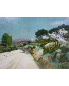 Huile sur toile provençale par J. Odde