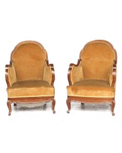 Fauteuil 1920 en noyer (série de 4)