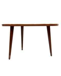 Table basse forme haricot scandinave en palissandre 1960