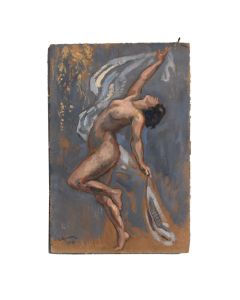 Danseuse nue 1925 à la gouache de Tancrède Synave
