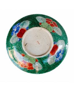 Assiette peinte sur porcelaine Asiatique époque XIXème