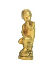 Sceau à cacheter (seal) de collection bronze doré par A Caron