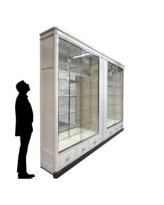 Vitrines De Magasin Laquées à Portes coulissantes époque 1900s (paire)