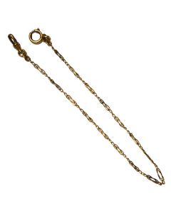 Châtelaine chaîne de montre à gousset métal fin XIXème