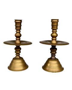 Bougeoirs en bronze (paire)