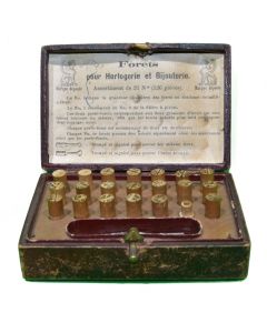 Outil d'horloger bijoutier coffret de forets 