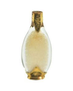 Flacon à sels en verre et métal doré XIXème