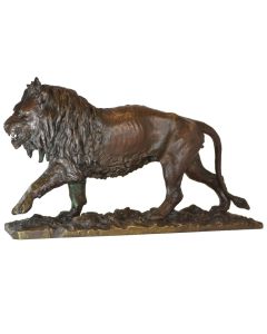 Bronze animalier au lion époque XIXème par Fratin