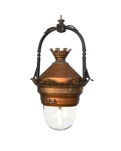 Lanterne de vestibule en cuivre début XXème
