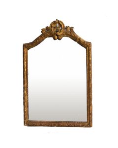 Miroir style Louis XIV bois sculpté doré époque XVIIIème