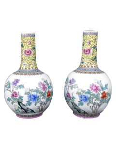 Vases chinois en porcelaine (paire)