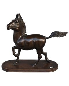 Bronze animalier au cheval d'Asie vers 1900