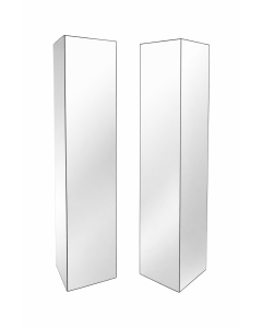 Paire de sellette vintage 1980 miroir 110 cm (quelques accidents)