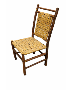 S&eacute;rie de 6 chaises am&eacute;ricaines en bois brutalistes 