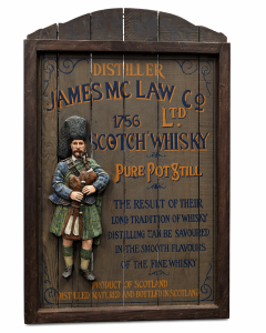 Décoration publicitaire de bar ou pub