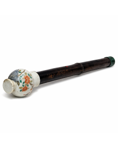 Pipe à opium en porcelaine chinoise 1900