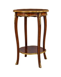 Table de milieu style Louis XV palissandre et bronze doré