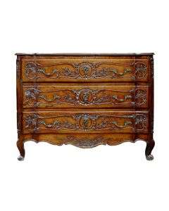 Commode arbalète provençale noyer époque XVIIIème