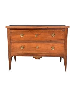 Commode sauteuse en noyer d'époque XVIIIème