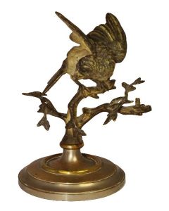 Bronze de Vienne ancien oiseau perché XIXème