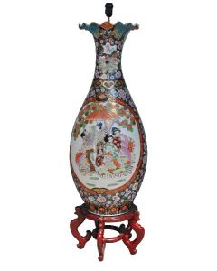 Pied de lampe grand vase Japonais hauteur 135 cm