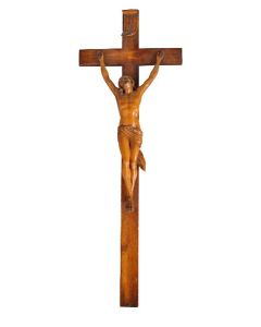 Crucifix en bois époque XVIIIème longueur 64 cm