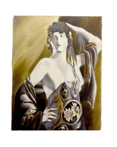Femme élégante 1930 école Française par L. Mattei époque XXème