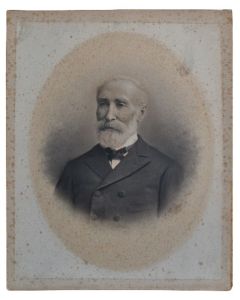 Photo ancienne datée 1898 rehaussée fusain