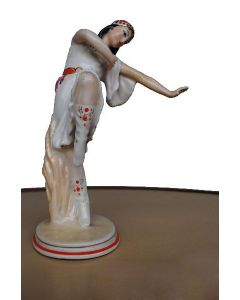Céramique Art déco danseuse orientale céramique