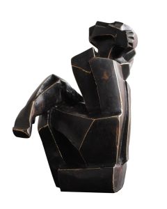 Sculpture cubiste en bronze Perrine Le Bars