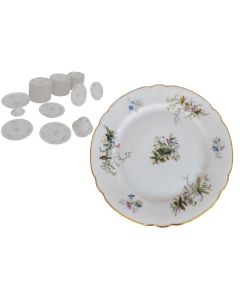 Service à dessert en porcelaine peinte 56 pièces