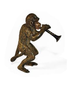 Bronze de Vienne ancien Singe à la clarinette XIXème