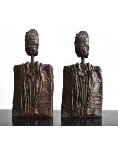 Bronzes anthropomorphes de Sébastiano Fini (1949-2003) (paire)