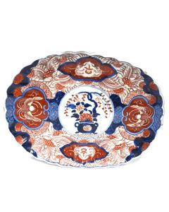 Plat japonais ancien époque XIXème décor Imari