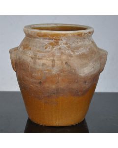 Pot à huile céramique vernissée époque 1900 hauteur 22 cm