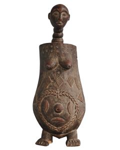Art Africain sculpture en bois femme au long cou