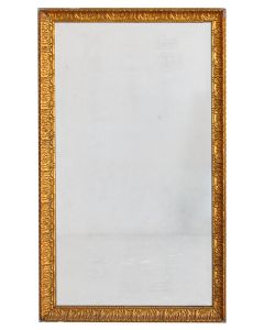 Miroir ancien en bois et stuc doré d'époque fin XIXème