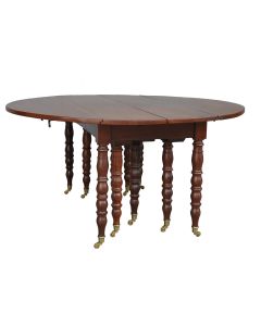 Table à 10 pieds en acajou d'époque XIXème