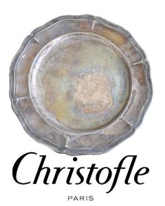Plat rond de style Louis XV métal argenté Christofle hôtel Régina
