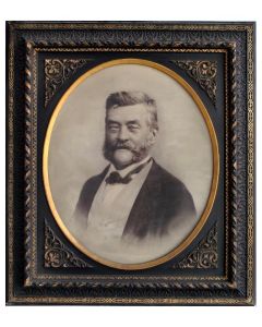 Photo ancienne Portrait homme par C. Brion fin XIXème